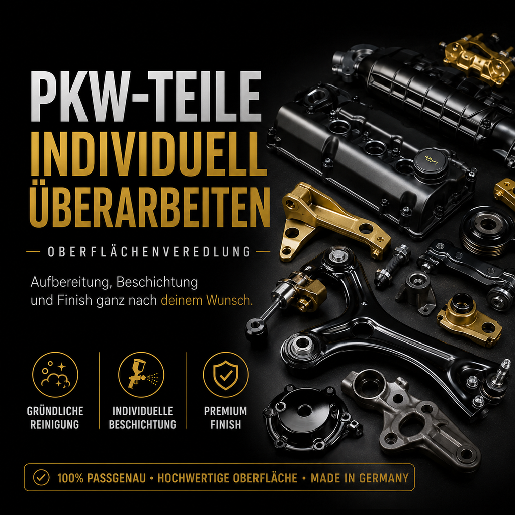 Oberflächenveredelung  für Fahrzeug-Anbauteile