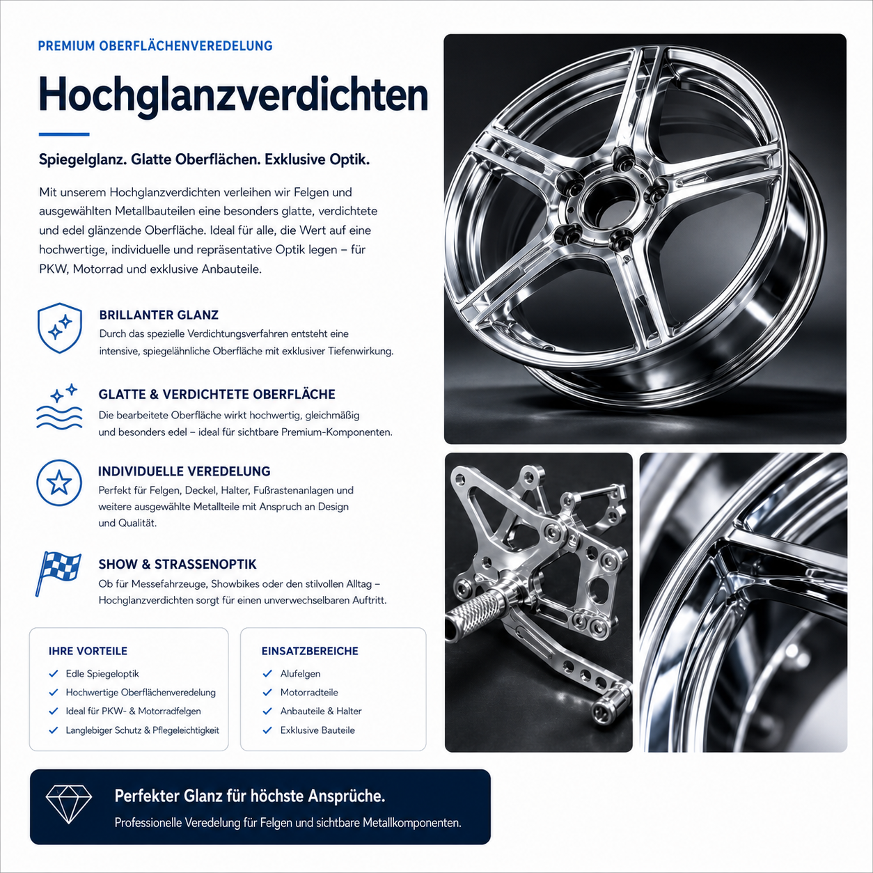 Oberflächenbearbeitung Hochglanzverdichten